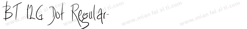BT 12G Dot Regular字体转换